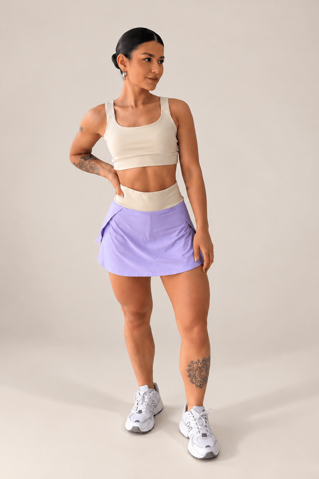 SHORT SAIA MUSA DE FERRO DRY OFF COM LILAS